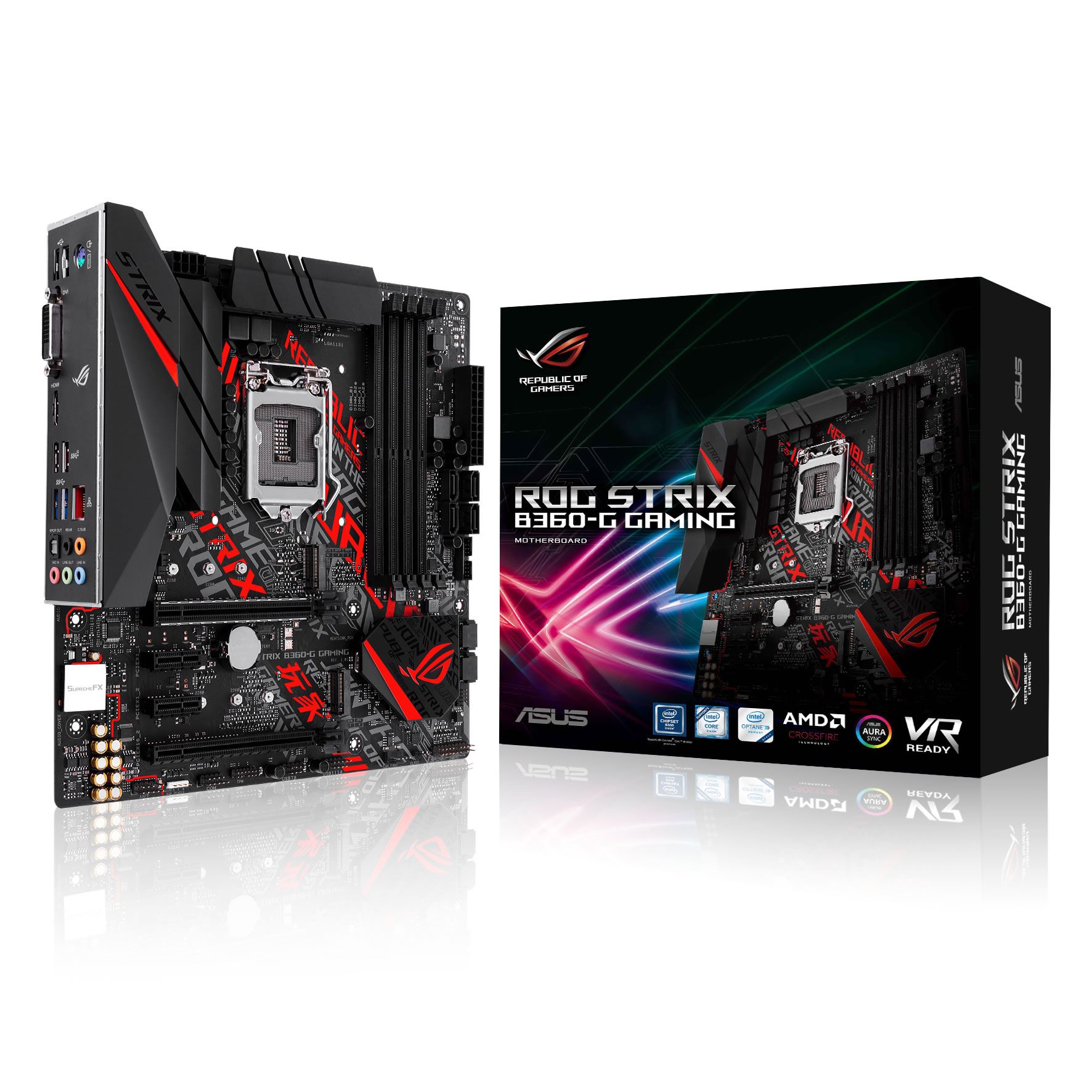 Asus ROG STRIX B360-G GAMING LGA 1151 B360 Micro-ATX Motherboard | Novatech